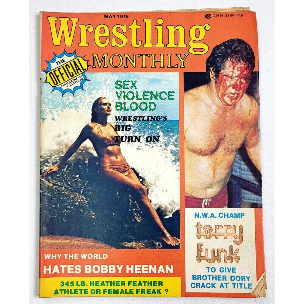 WRESTLING MONTHLY - MAY 1976 -‎ BOBBY HEENAN / TERRY FUNK / 